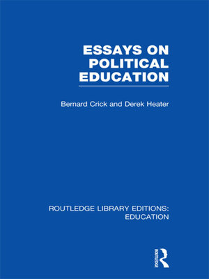 cover image of Essays on Political Education